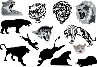 wicked cats clipart