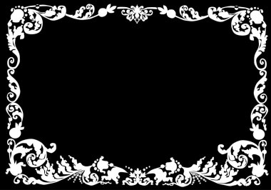 white rectangular frame clipart