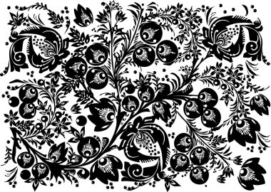 background with black traditional design clipart