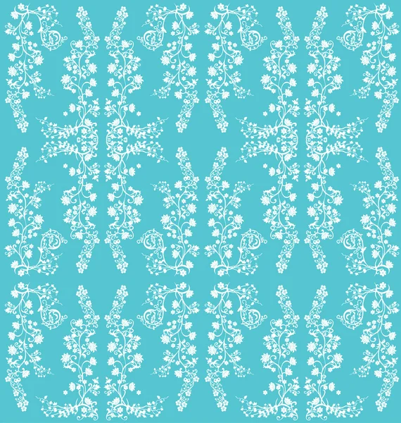 Fond de fleur bleu et blanc — Image vectorielle