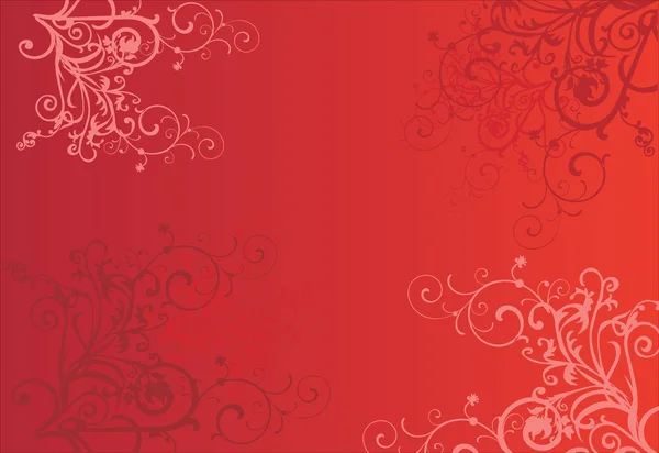 Rosso sfondo astratto con cerchi — Vettoriale Stock
