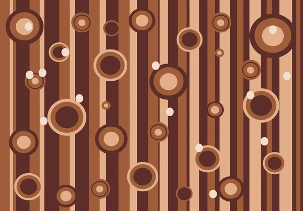 Brown background with circles — Stock Vector