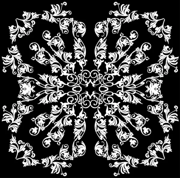 Décoration carrée blanche avec serrures — Image vectorielle
