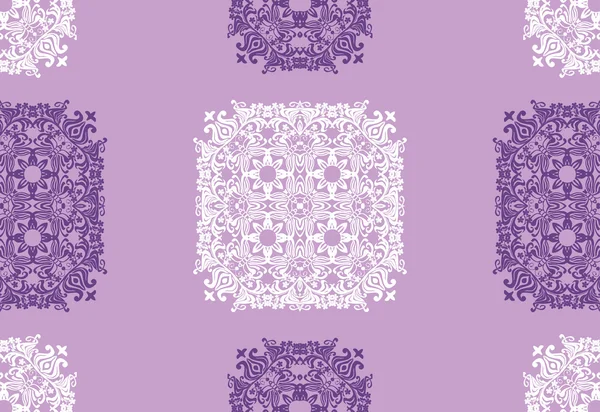 Decoração abstrata branco e violeta — Vetor de Stock