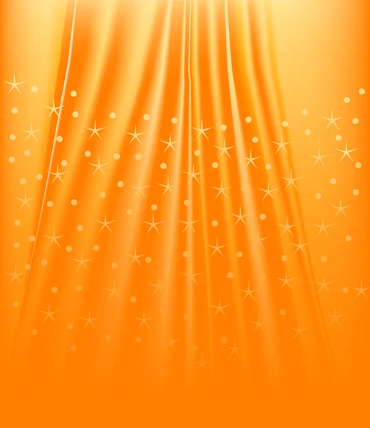 Poäng och stjärnor orange abstrakt bakgrund — Stock vektor