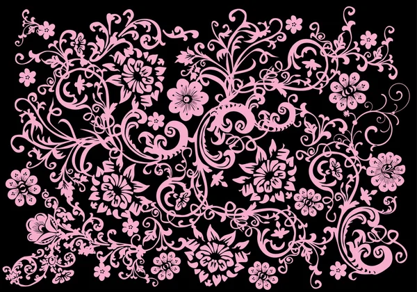 Hintergrund der Blütenlocken — Stockvektor