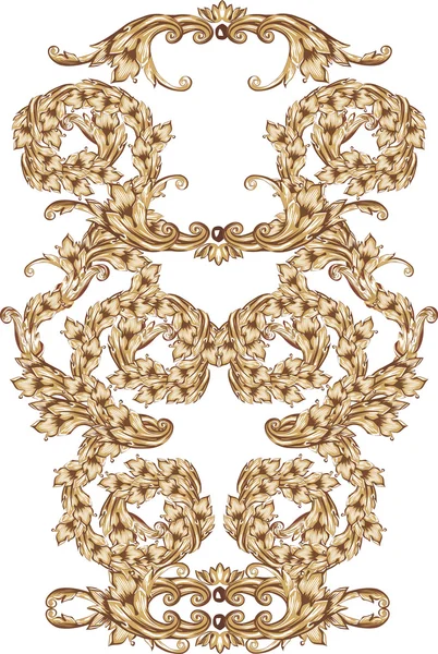 Diseño vertical marrón aislado en blanco — Archivo Imágenes Vectoriales