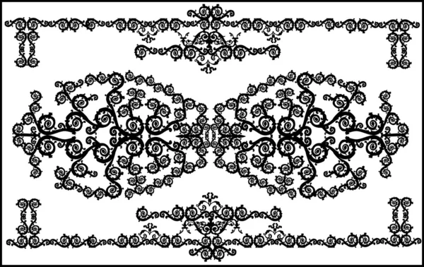 Bande de boucle noire gorizontal — Image vectorielle