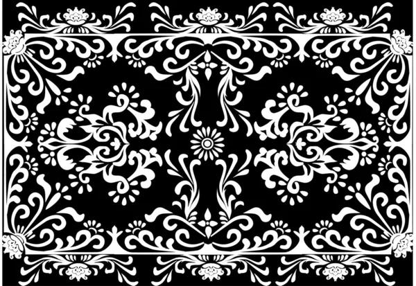 Feuillage blanc fond simple — Image vectorielle