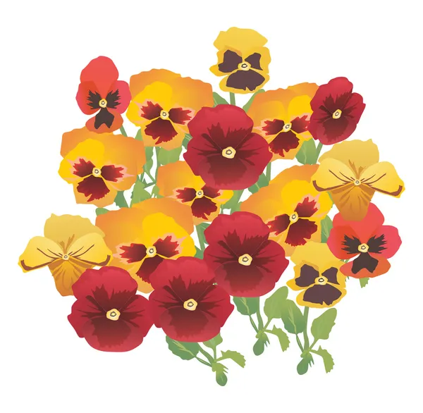Laranja flores da primavera ilustração —  Vetores de Stock
