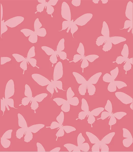 粉色蝴蝶背景 — 图库矢量图片