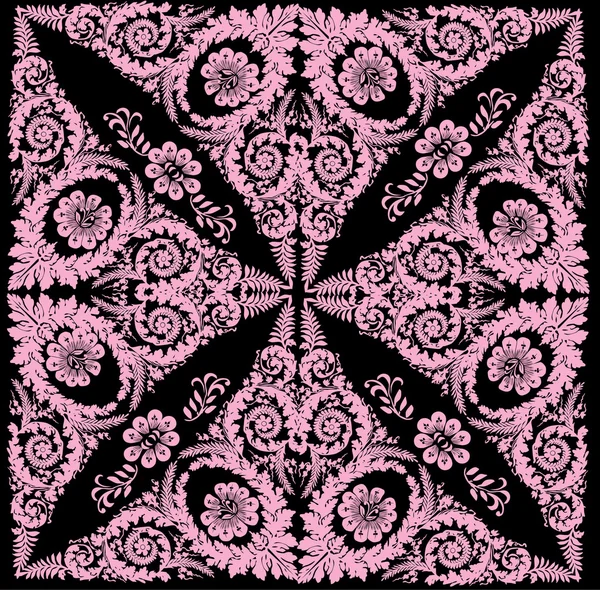 Mooie roze vierkante ontwerp — Stockvector