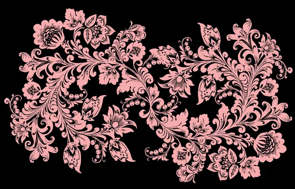 Ramo rosa de flores — Archivo Imágenes Vectoriales