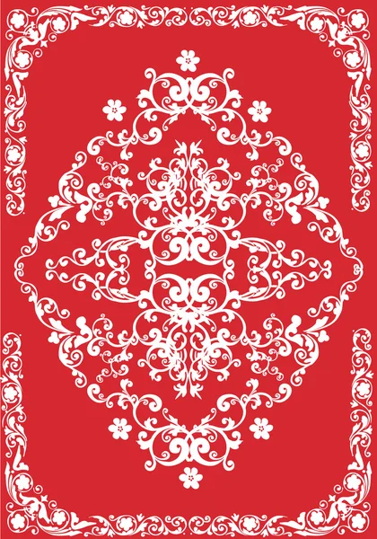 白赤のシンプルなデザインの — ストックベクタ