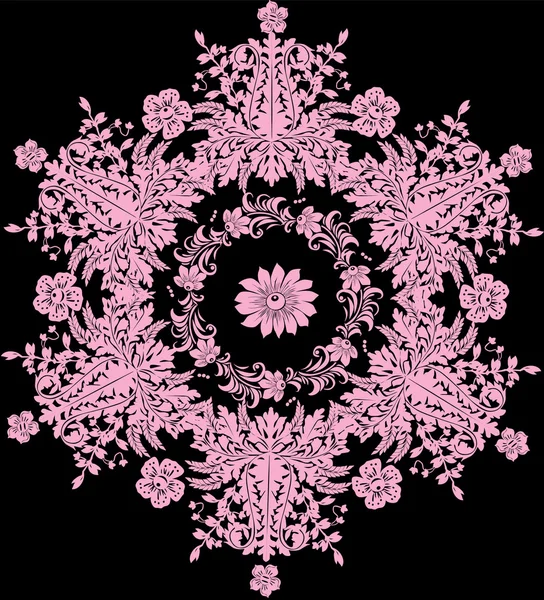 Hexactinal σχήμα λουλούδι σχεδίασης — Διανυσματικό Αρχείο