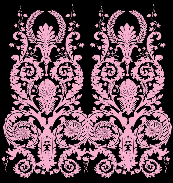 Design vertical duplo rosa — Vetor de Stock