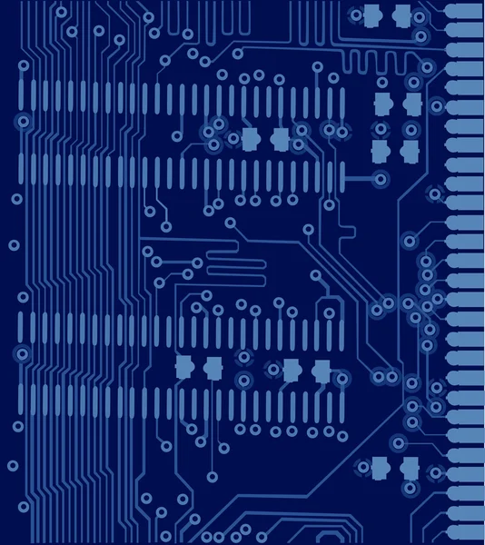 Μπλε ηλεκτρονικός πίνακας backgrund — Διανυσματικό Αρχείο