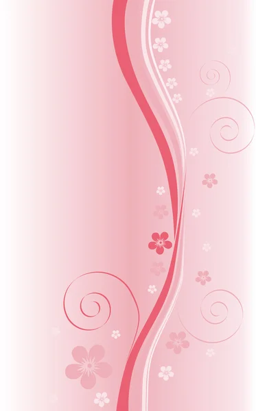 Absztrakt rózsaszín virág mintás — Stock Vector