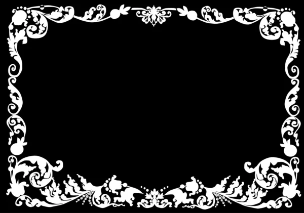 Marco rectangular blanco — Archivo Imágenes Vectoriales