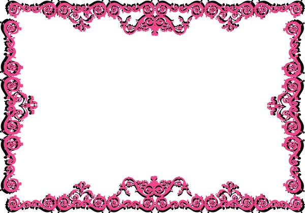 Moldura rosa com sombra — Vetor de Stock