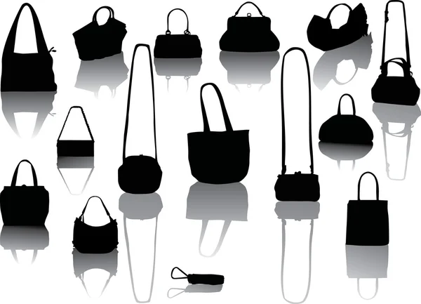 Handtaschen mit Reflexen — Stockvektor
