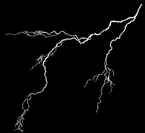 Single bright lightning — Stock Vector