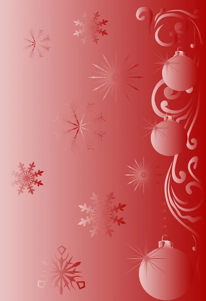 Рождественские украшения на красный цвет — стоковый вектор