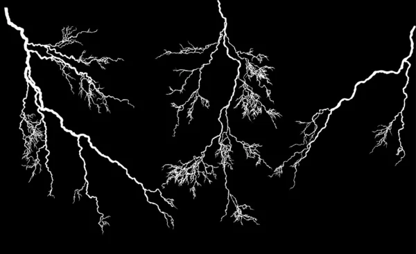 Kolekce White lightning — Stockový vektor