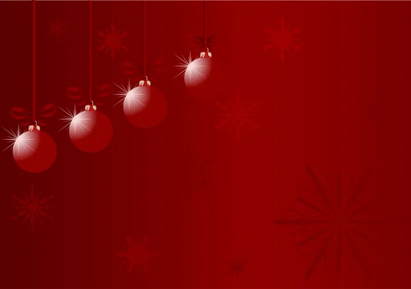 Design avec des décorations d'arbre de Noël — Image vectorielle