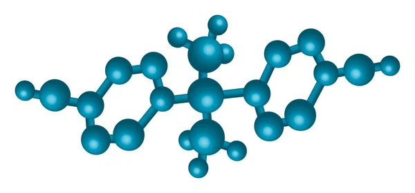 Blue molecule pattern — Stock Vector