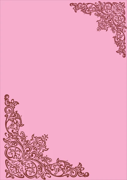 Mariposas y decoración de color de rosa rojo — Stok Vektör