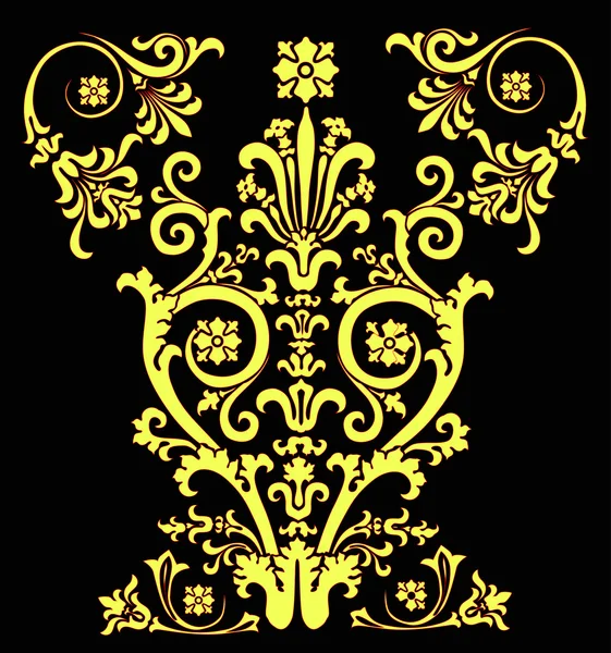 Patrón rizado amarillo claro — Archivo Imágenes Vectoriales