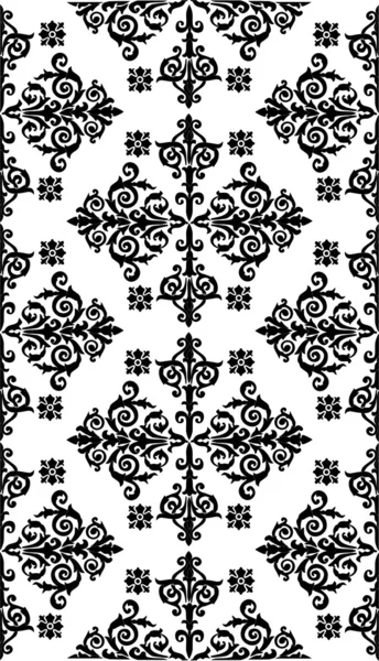Rayure décorée noire — Image vectorielle