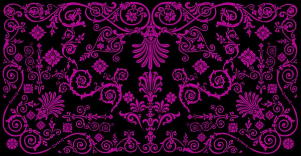 Violet design traditionnel — Image vectorielle