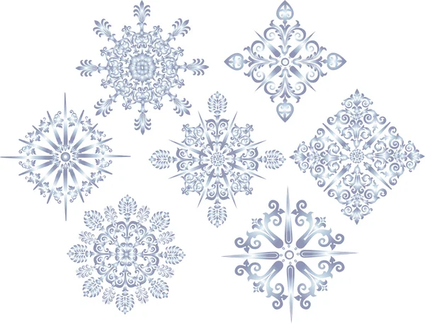 Collection de décoration étoile bleue — Image vectorielle