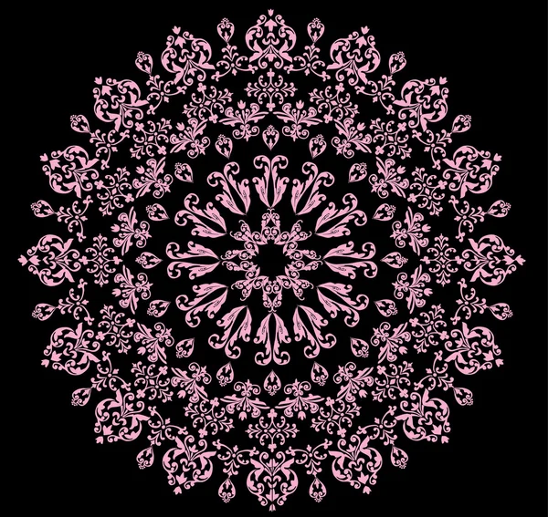 Bague silhouette boucle rose — Image vectorielle