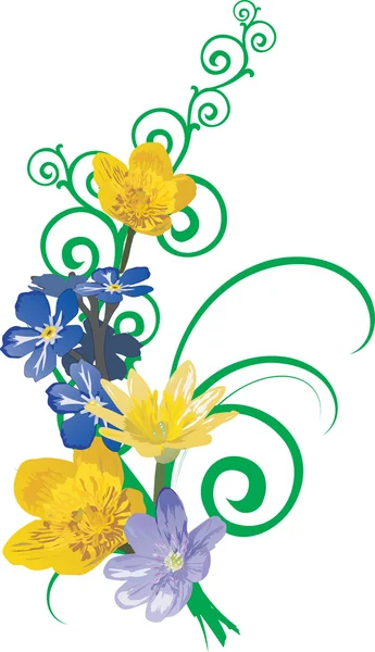 Printemps fleur boucle — Image vectorielle