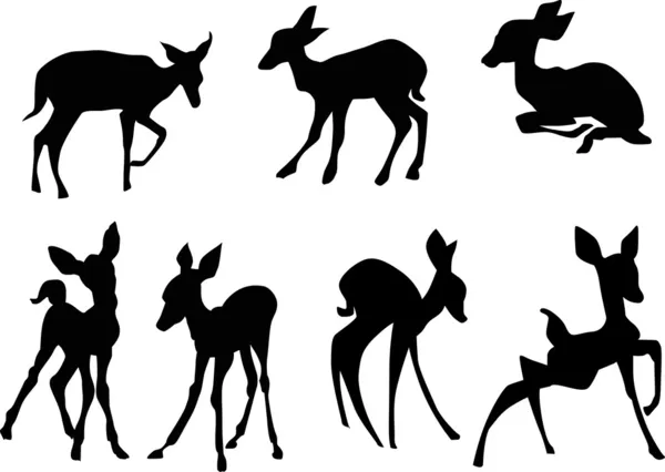 Młode jelenie — Wektor stockowy