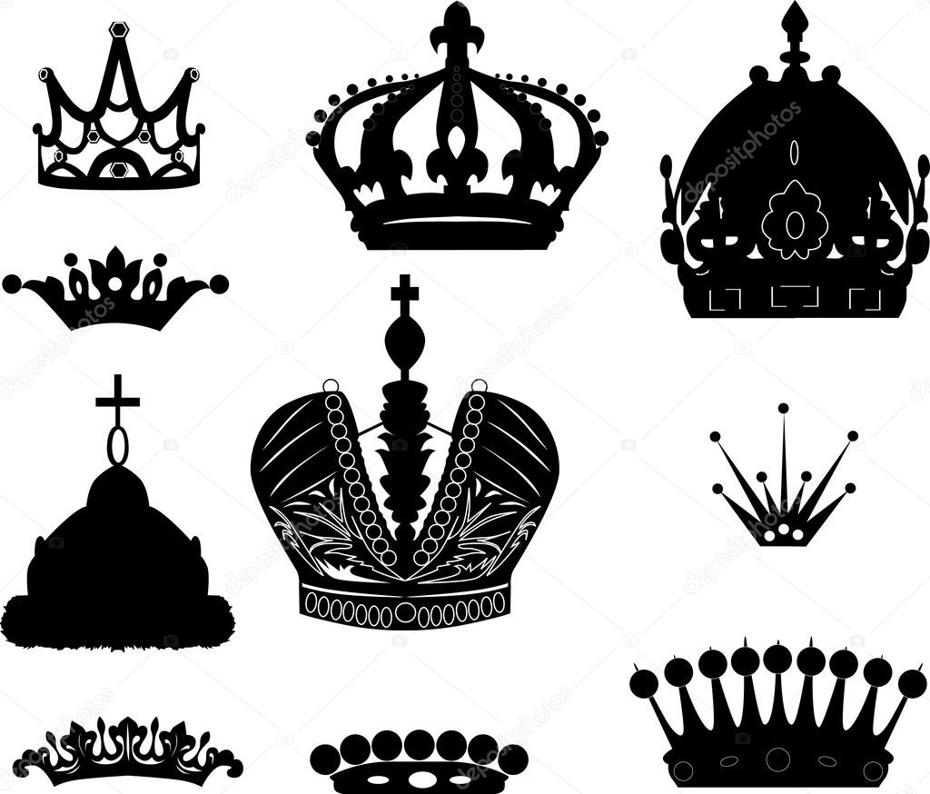 collection of ten crowns