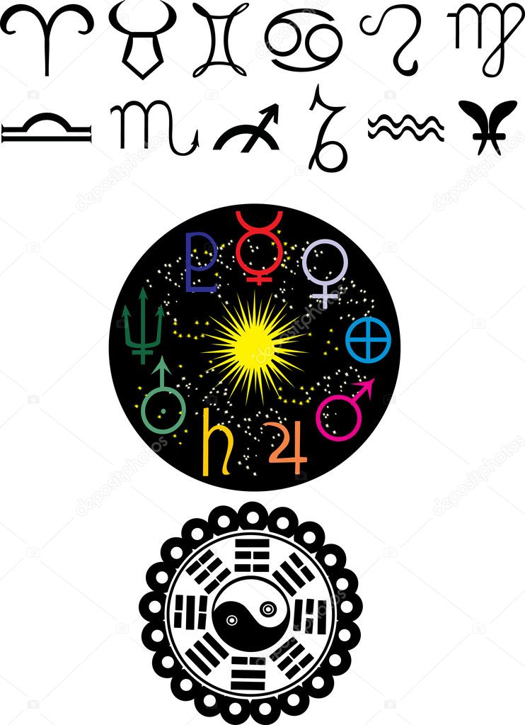 astronomy symbols illustration