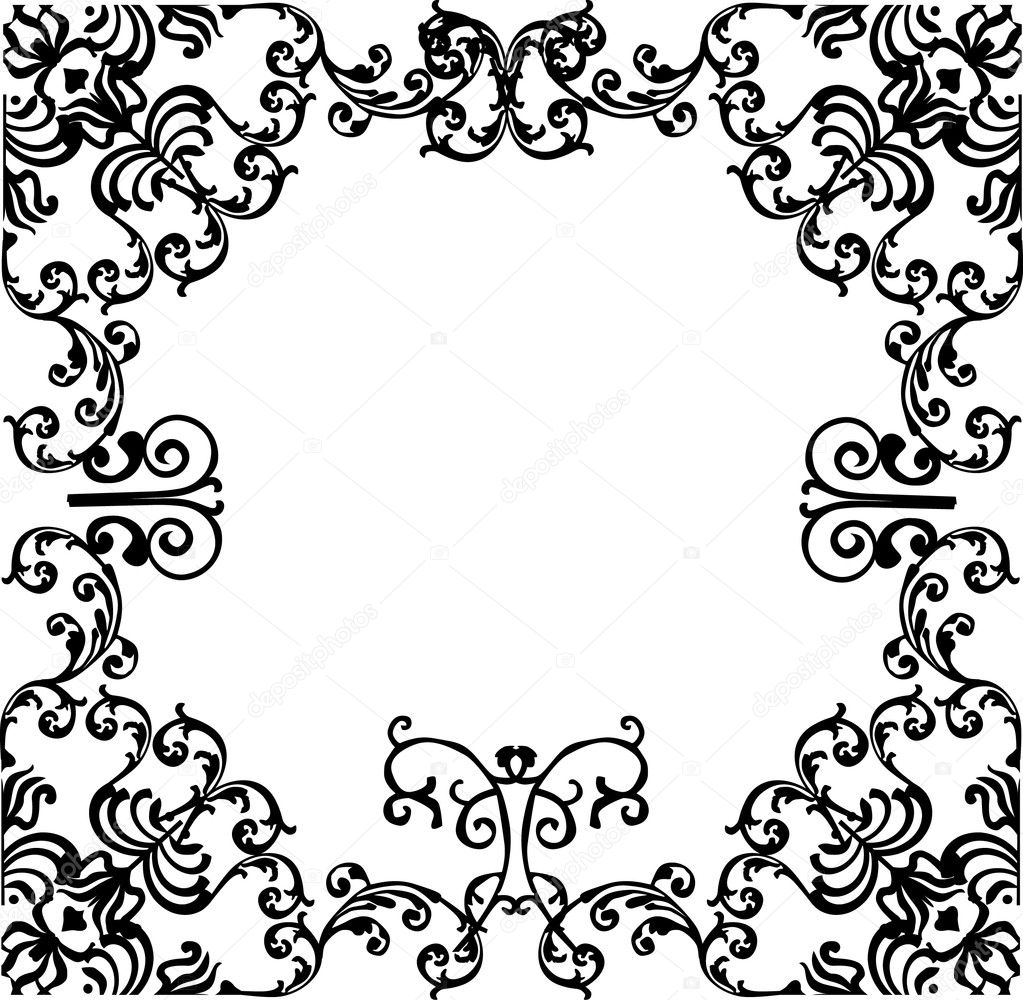 Wide black frame — Stock Vector © Dr.PAS #6329286