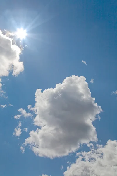 Sun light and blue sky — Stock Photo, Image