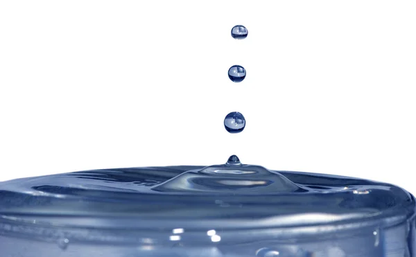 Three isolated blue drops — Stock Photo, Image