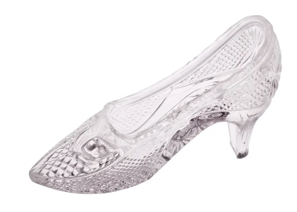 Sapato de mulher transparente — Fotografia de Stock