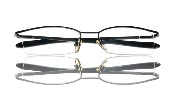 Czarne okulary z odbiciem — Zdjęcie stockowe