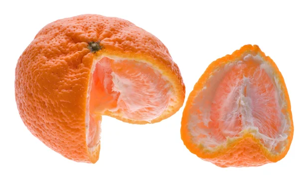 Mandarina aislada en blanco —  Fotos de Stock
