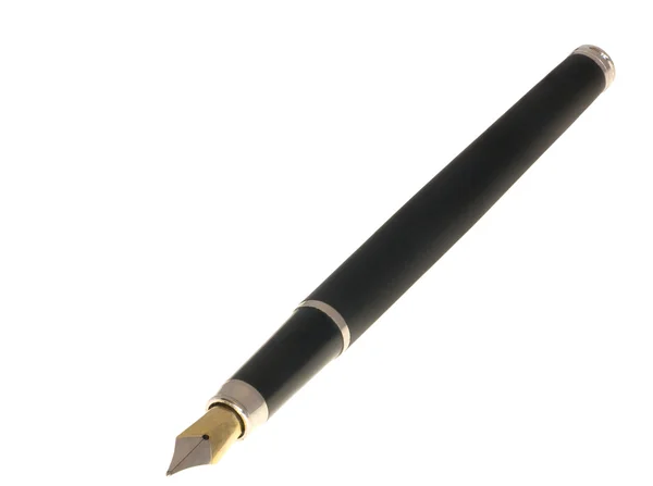 Izolované černým inkoustem pero — Stock fotografie