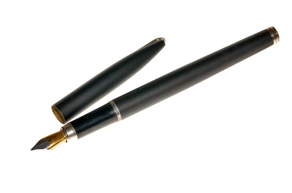 Чернильная ручка с крышкой — стоковое фото