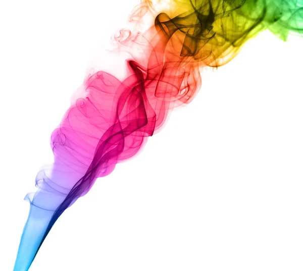 Rainbow color smoke — Stock Photo, Image