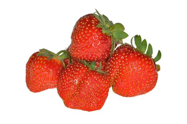 Grupp av röda jordgubbar — Stockfoto